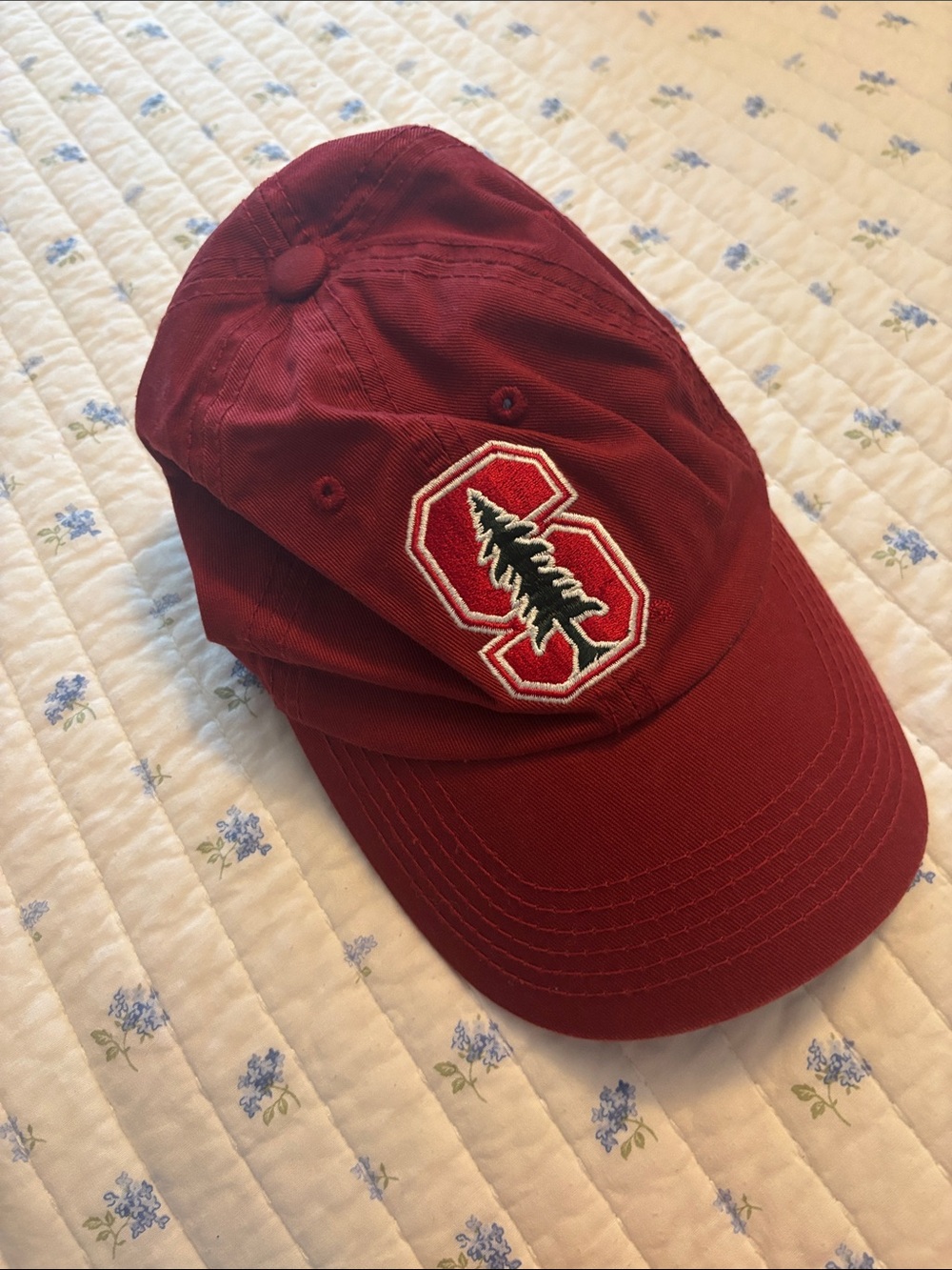 Stanford Baseball Cap with Embroidered 'S' and Tree Logo